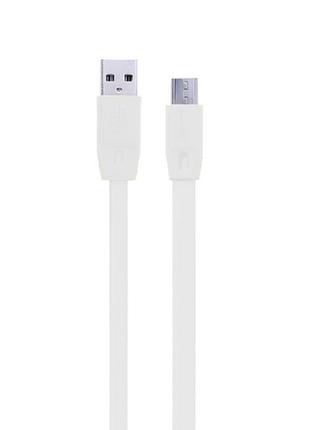 Кабель micro usb remax full speed charging rc-001m 1m white