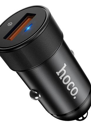 Автомобільний адаптер hoco fast заряд z32a 1usb 4a qc3.0 18w