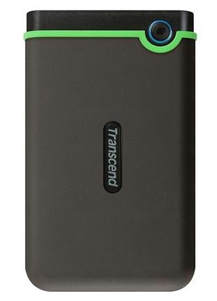 Портативний жорсткий диск transcend storejet 2tb 25m3 / usb 3.1 сірий (ts2tsj25m3s)