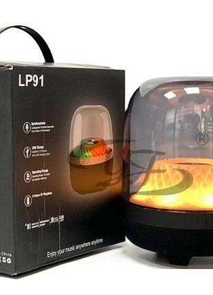 Колонка lp 91, мобильная, bluetooth, портативная, черная