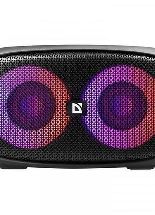 Колонка портативна defender q5 20 вт bluetooth 5.3 fm usb tf aux водозахист ipx5 чорна