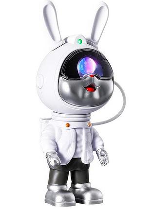 Проектор ночника uft astronaut 6 в форме кролика звездное небо с туманностью rgb эффекты пульт дистанционного управления