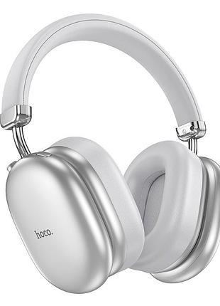 Наушники беспроводные hoco w35 max auspicious anc noise reduction bt headphones bt5.4 silver