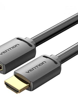 Кабель-удлинитель для передачи данных vention hdmi m-f v2.0 5м черный (ahcbj)