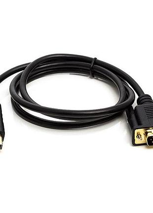 Кабель для передачи видеосигнала displayport m-vga m 1.8м powerplant s0199 черный