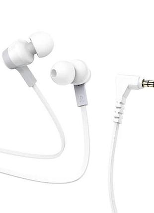Наушники hoco oceanic universal earphones with mic m86 white
