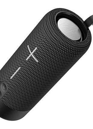 Портативная bluetooth-колонка tg619c с rgb подсветкой и ремешком черный