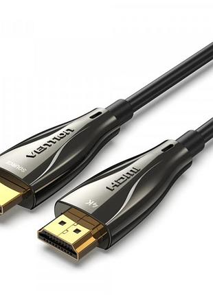 Кабель оптический для передачи данных vention hdmi v2.0 m - m 50м черный (alabx)