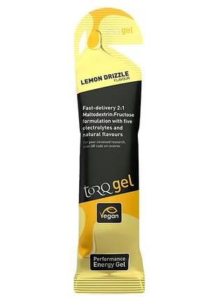 Гель енергетичний torq lemon drizzlel блок 15шт по 45 грам