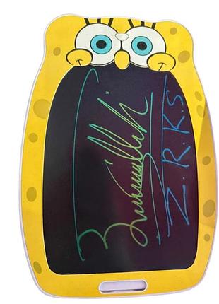 Планшет детский цветной для рисования 8852 8.5" sponge bob