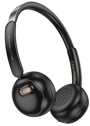 Наушники hoco w62 verso retro беспроводные, bluetooth, ретро дизайн, до 30 часов работы, черные