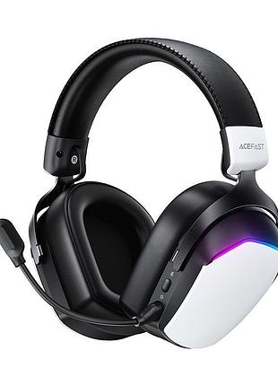 Гарнитура acefast h11 для игр беспроводная bluetooth 2.4g/aux 3.5 мм белая