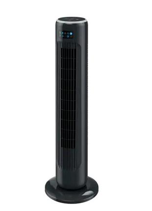 Колонный вентилятор silver crest stvd 45 a1 black 74 см 45 вт 3 скорости поворот 90 градусов таймер до 7 часов с пультом