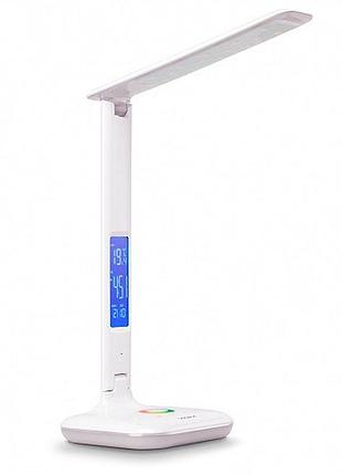 Led лампа настільна videx vl-tf05w-rgb 7w 3000-5500k 300lm 220v white
