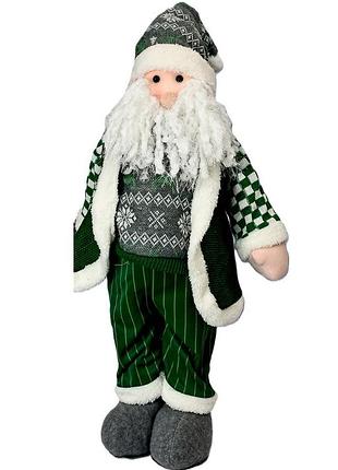 Фигура новогодняя "santa&amp;co" в новогодний наряд для декора помещения 72 см green