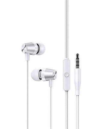 Наушники проводные usams us-sj475 3.5 mm in-ear earphone 1.2м белый