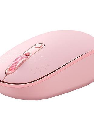Мишка baseus f01b tri-mode wireless mouse 2.4g/bt5.0+bt3.0 800-1200-1200dpi pink