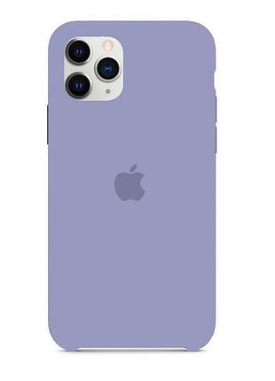 Чехол для телефона silicone case iphone 11 pro силикон+пластик light purple с мягкой внутренней подкладкой и защитой от ударов и