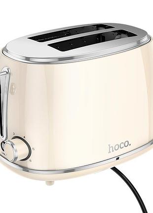 Тостер hoco he50 retro toaster 850вт белый