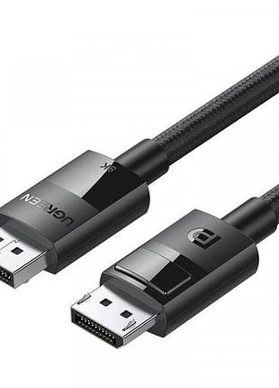 Кабель відео ugreen dp114 display port 1.4 male to male plastic case braided cable 1m ugr-80390