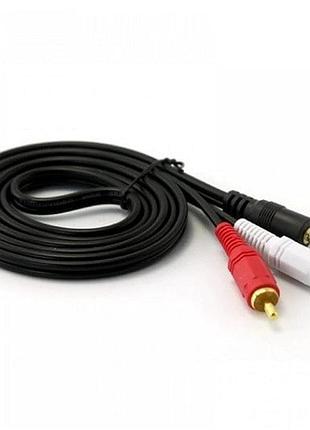 Кабель value b00038 aux audio 3.5мм rcax2 m/m 3м