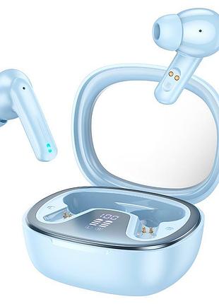 Навушники hoco shadow true wireless bt headset eq6 bt5.3 40/320мач 7год блакитний