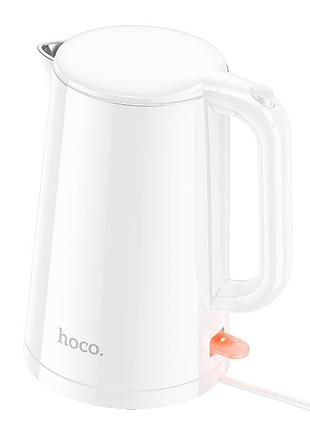 Электрочайник hoco he11 electric kettle 1500-1800 вт 1.7л белый