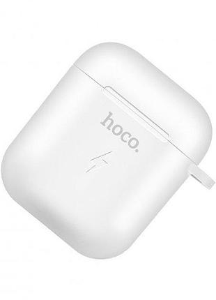 Беспроводной зарядный чехол hoco cw22 для airpods 1/5v white