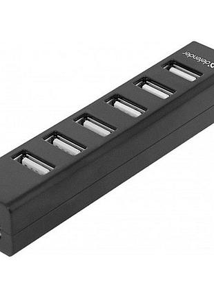 Usb-хаб defender 83203 quadro swift 7-port usb2.0 пассивный черный