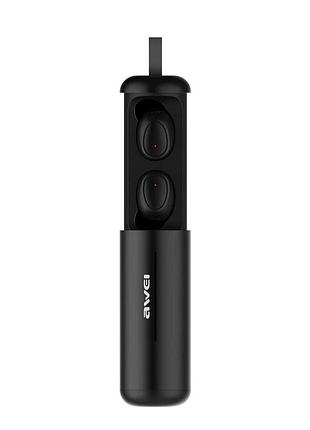Бездротові навушники з кейсом mdr t5 + bt awei гарнітура 40mah чорний