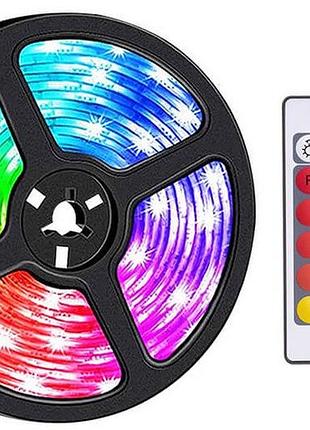 Лента светодиодная led rgb hoco dl30 с пультом 4 м черная