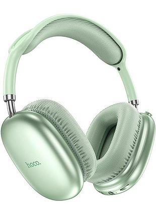 Накладні навушники з мікрофоном hoco w35 air bluetooth 5.3 / aux 3.5 мм / до 45 годин green (26576)