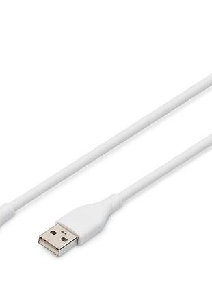 Кабель digitus ak-600108-010-w usb-a — lightning, 1 м, белый, быстрая зарядка и синхронизация