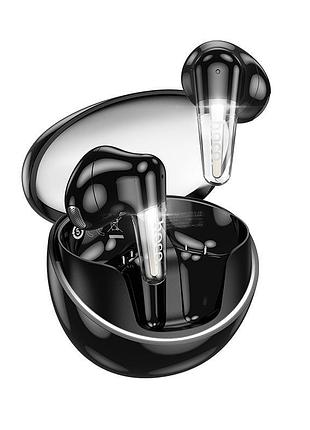 Беспроводные наушники hoco ew202 magic bluetooth 5.4 до 6 часов воспроизведения, защита ipx4 черные