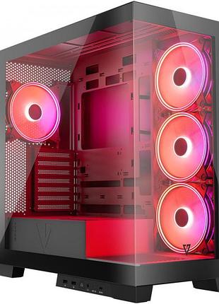 Корпус modecom volcano space apex: argb, черный midi tower для мощного пк