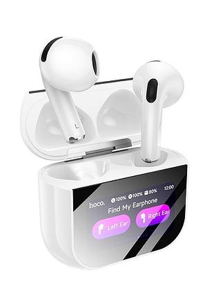 Наушники hoco ew82 sparkle белые с сенсорным экраном и bluetooth-соединением, до 4 часов