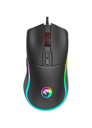 Миша комп'ютерна ігрова marvo wired programmable gaming mouse m358 rgb-підсвічування 1200-7200dpi чорний