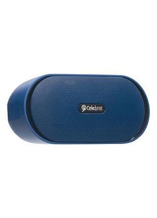 Портитивна bluetooth колонка celebrat tws sp-2 ipx7 aux/tf/bt5.0 5w blue