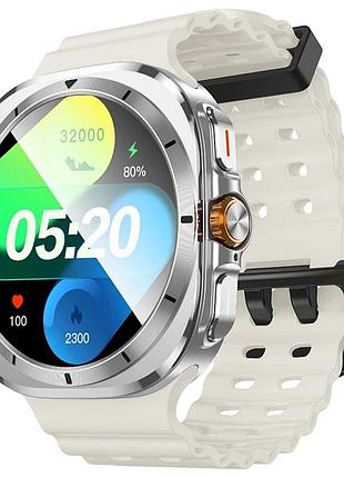 Смарт-часы hoco y29 amoled sport с функцией звонков, gps и контролем здоровья, серебристый