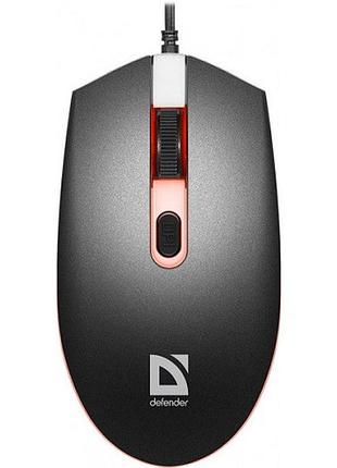 Мишка defender dot mb-986 4кн 1600 dpi 7 кольорів підсвітки чорна