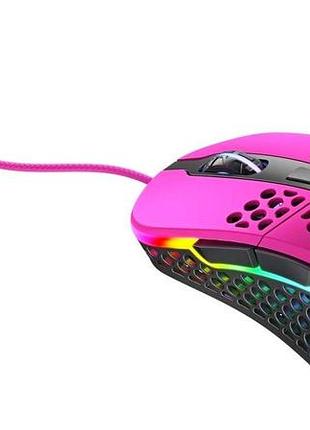 Провідна ігрова мишка cherry xtrfy m4 з rgb рожевий (xg-m4-rgb-pink)