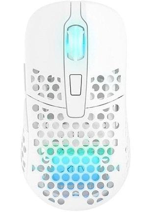 Ігрова миша cherry xtrfy m42 white, rgb-підсвітка, комбіноване підключення 2.4g + usb (m42w-rgb-white)