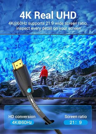 Кабель для передачи данных vention structure cabling engineering 8k hdmi m-m v2.0 8м черный (aambk) 6