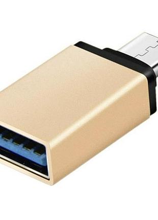 Переходник value s0955 usb3.1 type-c - usb 3.0 af otg gold