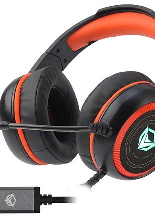 Наушники игровые meetion gaming backlit hifi mt-hp030, черные