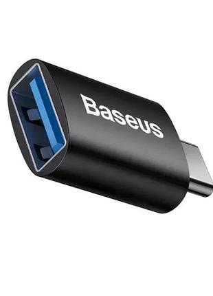 Переходник baseus ingenuity series mini otg type-c to usb 3.1 black