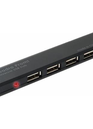 Usb-хаб defender 83200 quadro promt usb 2.0 4хusb black