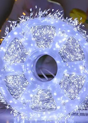 Гірлянда led xmas w-2 роса 30 м холодне біле свічення