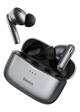 Навушники bluetooth baseus simu anc true wireless earphones s2 | 42/480mah, 6/24hours (ngs2-0g) grey