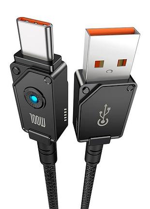 Кабель baseus type-c unbreakable series fast charging data cable 1m 100w/6a (p10355801111-00) black